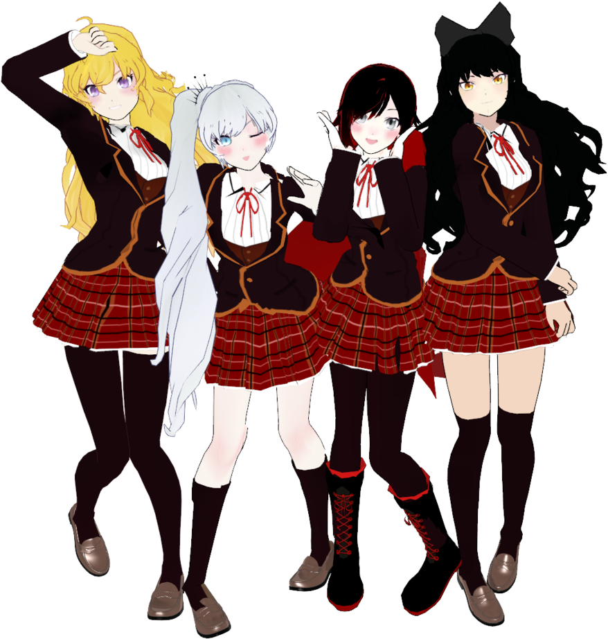 Clipart Resolution 1024*939 - Blake Belladonna School Uniform (1024x939), Png Download