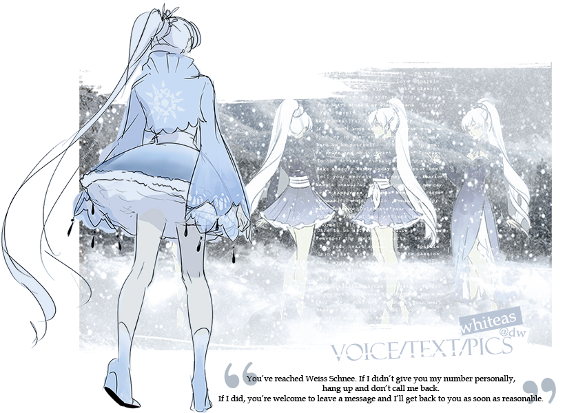 Have A Message For Weiss Or Don't Want To Make A New - Illustration (820x600), Png Download