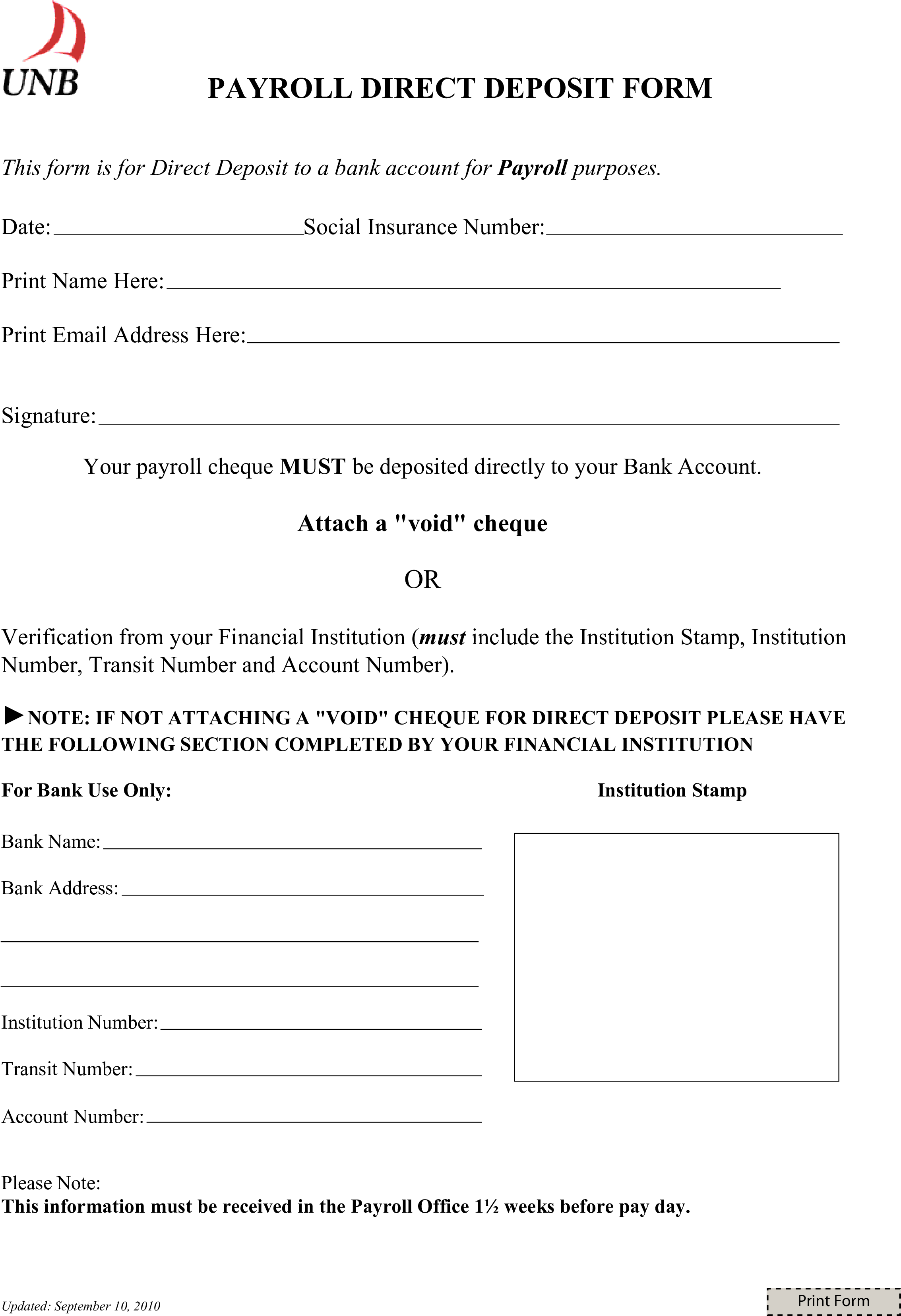 Payroll Direct Deposit Form Main Image - Direct Deposit (2480x3508), Png Download