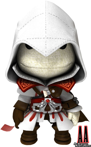 Little Big Planet Assassin's Creed No Background (397x637), Png Download