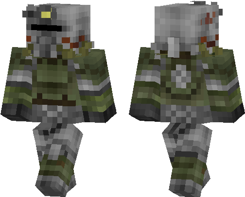 Games - T 51 B Minecraft (538x437), Png Download