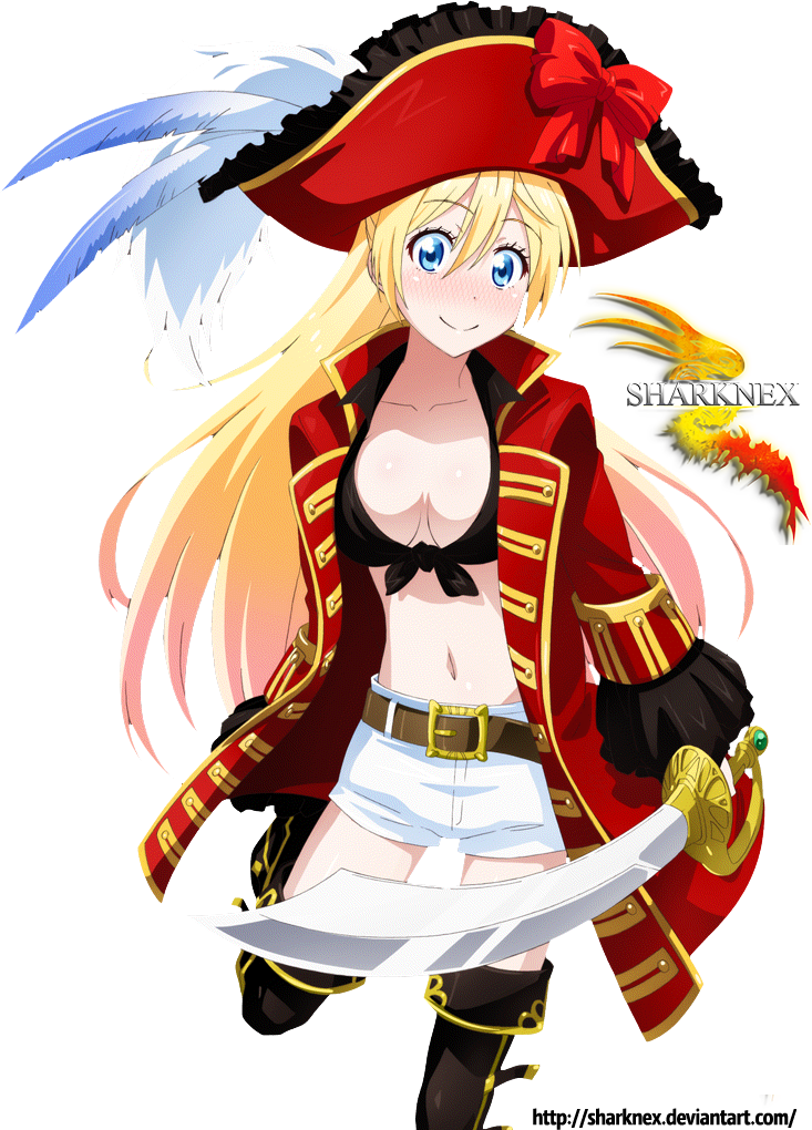 Png - Nisekoi Pirate (733x1020), Png Download