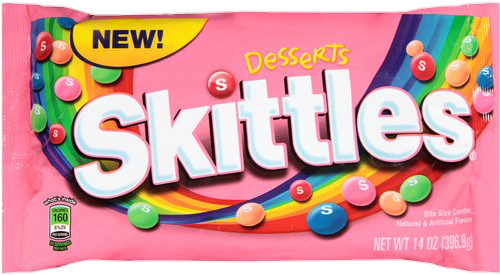 Skittles Desserts (500x321), Png Download