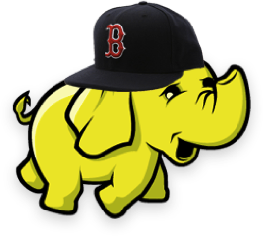 Hadoopinboston2 - Hadoop Elephant (653x601), Png Download