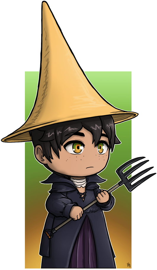 Tiny Black Mage Oscar - Cartoon (544x920), Png Download