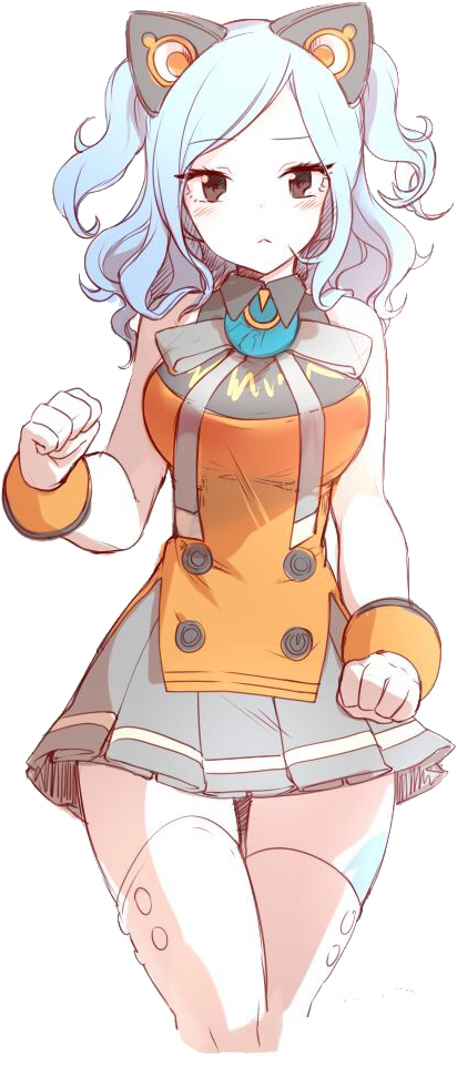 Juvia Lockster Transparent Png - Fairy Tail Juvia Cat (527x993), Png Download