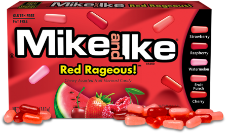 Mi Products Beans Rr 5ozbox - Mike & Ike Mike And Ike Berry Blast, Theater Box, (510x271), Png Download