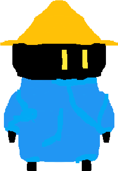 Black Mage - Illustration (1000x1000), Png Download