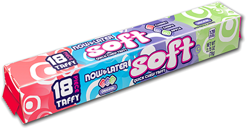 Top Images For Skittles Peg Bag On Picsunday - Ferrara Candy Company Now And Later Soft Standard Bar (875x1000), Png Download