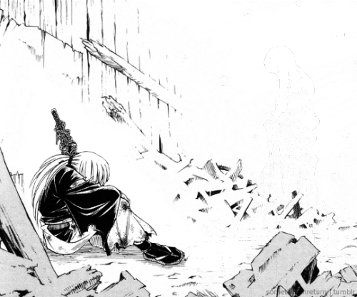 ““but I Still Wake Up I Sʇᴉll Sǝǝ ʎonɹ Ƃɥosʇ Oh Lord - Rurouni Kenshin (500x417), Png Download