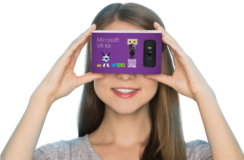 Microsoft Hololens On A Budget Google Cardboard Virtual - Microsoft Vr Kit (820x547), Png Download