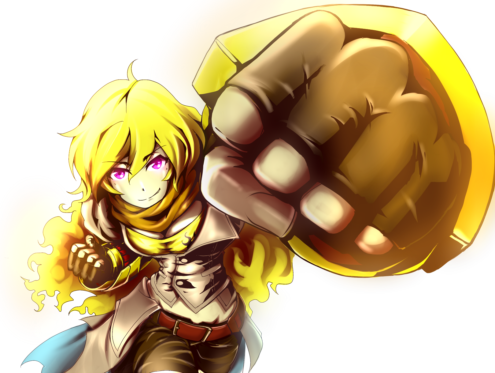 Welcome To Reddit, - Yang Xiao Long Punch (1619x1218), Png Download