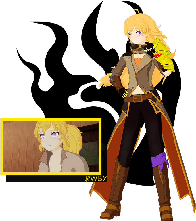 Rwby Jp Yang V4 Profile - Rwby Yang (1109x807), Png Download