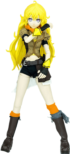 Yang 1/6 Scale Threezero Figure - Rwby Action Figure Yang Xiao Long 33 Cm (600x600), Png Download