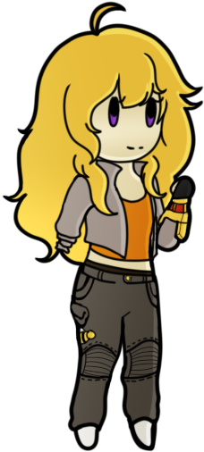 Yang In Paper Mario Style - Cartoon (376x569), Png Download