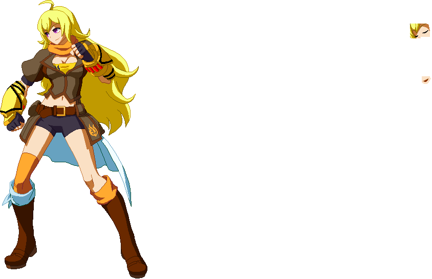 Rwby Yang By Luislezama - Yang Xiao Long (844x545), Png Download