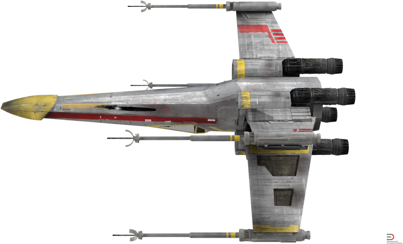 Star Wars X Wing Starfighter Yellow Royalty Free 3d - Sukhoi Su-35bm (920x517), Png Download