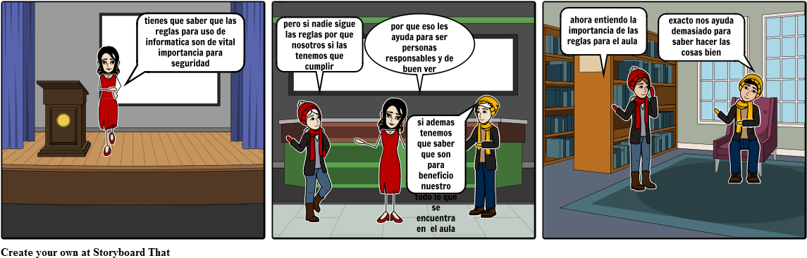 Historieta Del Reglamento Escolar - Cartoon (1164x385), Png Download