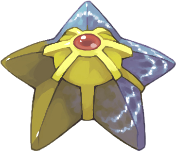120 - Staryu - Video Game (400x350), Png Download