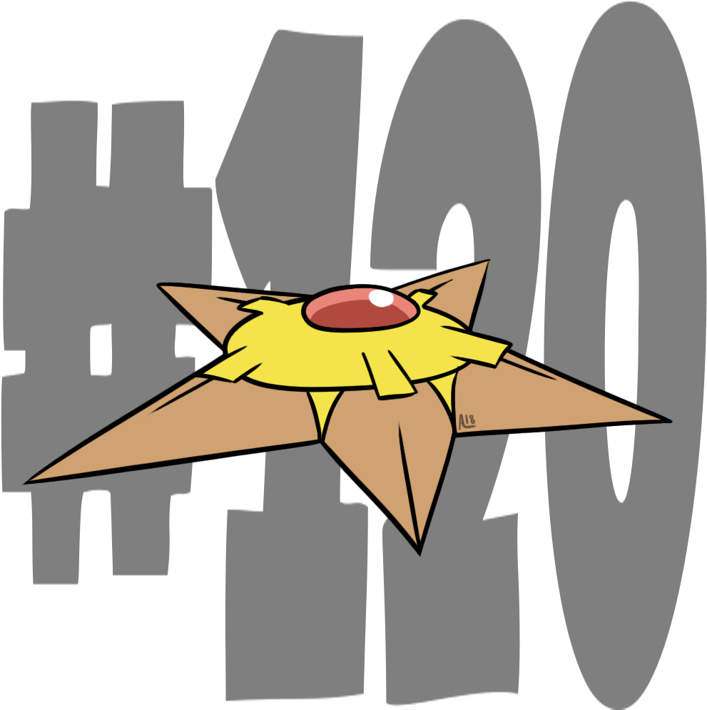 Staryu Pokemon Pokemonaday Https (1000x1000), Png Download