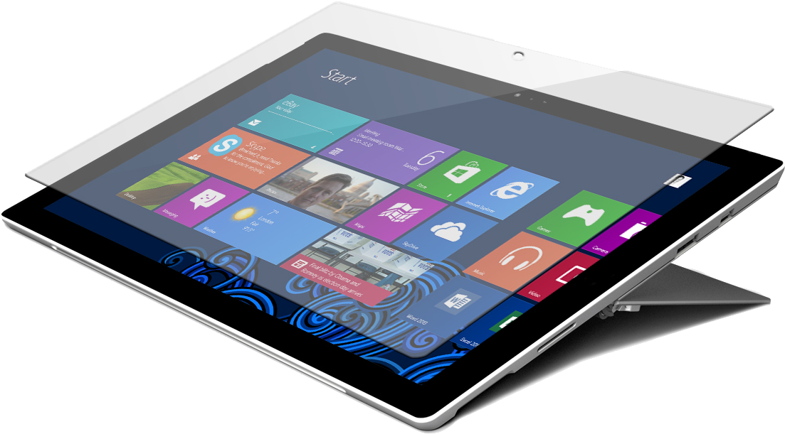 Microsoft Surface Pro 6, & 4 Tempered Glass Screen - Pet Protector Dell Venue 8 (1200x1200), Png Download