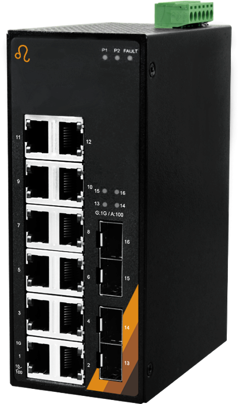 Eg2 1604 Sfp - 12-port Industrial Gigabit Unmanaged Ethernet Switch (800x800), Png Download