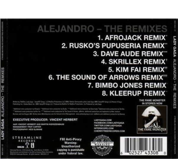 More Views - Lady Gaga Alejandro The Remixes (600x600), Png Download