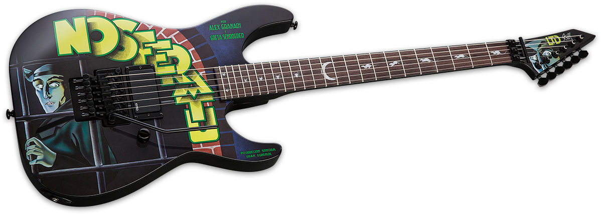 Kirk Hammett's New Ltd Kh-nosferatu Inspired By Cult - Ltd Kh Nosferatu (1200x435), Png Download