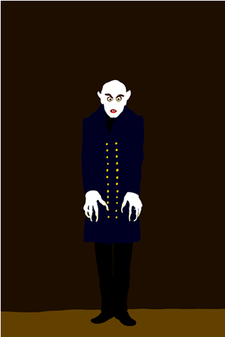 Nosferatu - Cartoon (650x483), Png Download