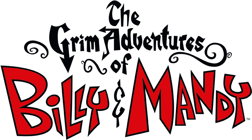 The Grim Adventures Of Billy & Mandy Grim Logo Men's - Grim Adventures Of Billy And Mandy Logo (850x537), Png Download