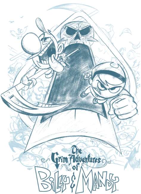 Click And Drag To Re-position The Image, If Desired - Grim Adventures Of Billy And Mandy Tops (531x700), Png Download