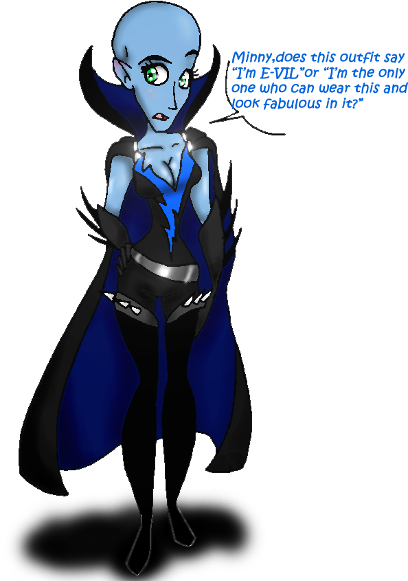 Female Megamind Then - Female Megamind (712x943), Png Download