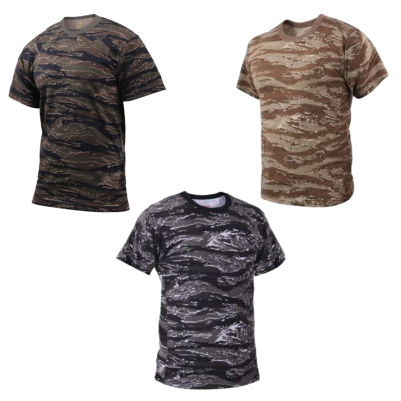 Urban Tiger Stripe Camo Camouflage T-shirt, Xl (400x500), Png Download