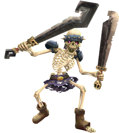 Legend Of Zelda Skyward Sword Stalfos (590x600), Png Download