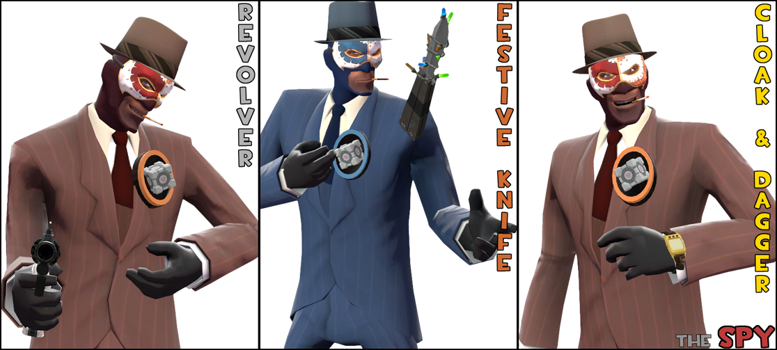 User 42 Spy Loadout - Tf2 Spy Loadouts Unusual (1116x503), Png Download
