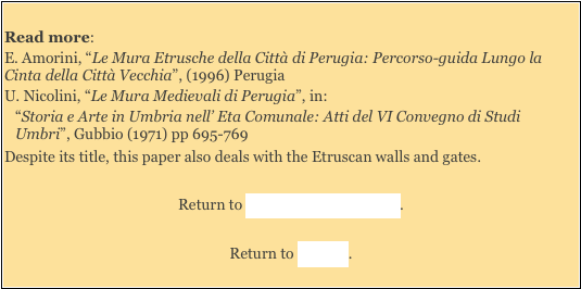 Amorini, “le Mura Etrusche Della Città Di Perugia - Perugia (544x277), Png Download