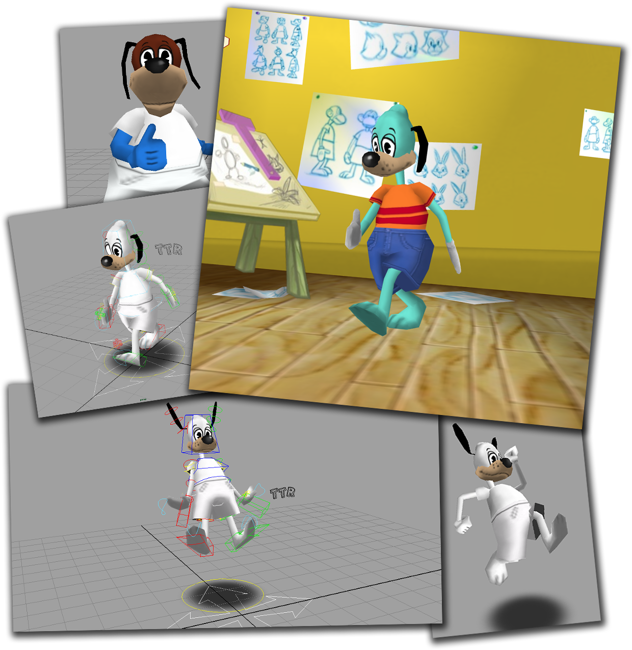 Unless We Wanted To Completely Redo Every Animation, - Toontown Two Character Models (1300x1300), Png Download