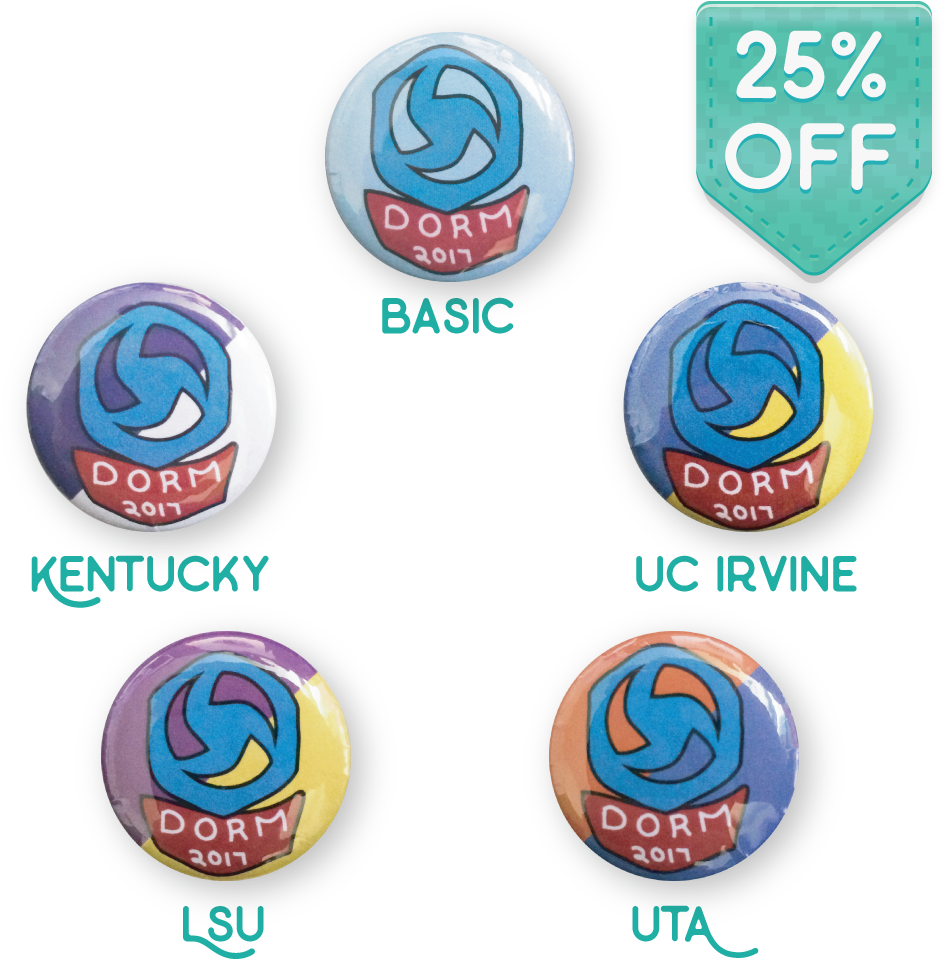 Dorm 2017 Pins - Thumbnail (1000x1000), Png Download