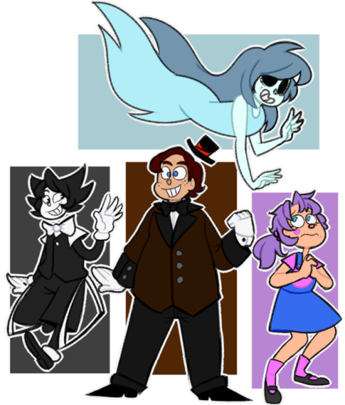 Spooky's House Of Jumpscares And Bendy (500x587), Png Download