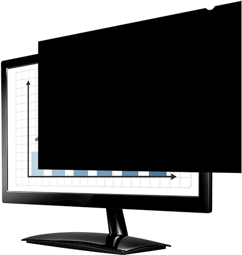 5in Widescreen Blackout Privacy Filter - Fellowes Privascreen Blackout Notebook Privacy Filter (500x500), Png Download
