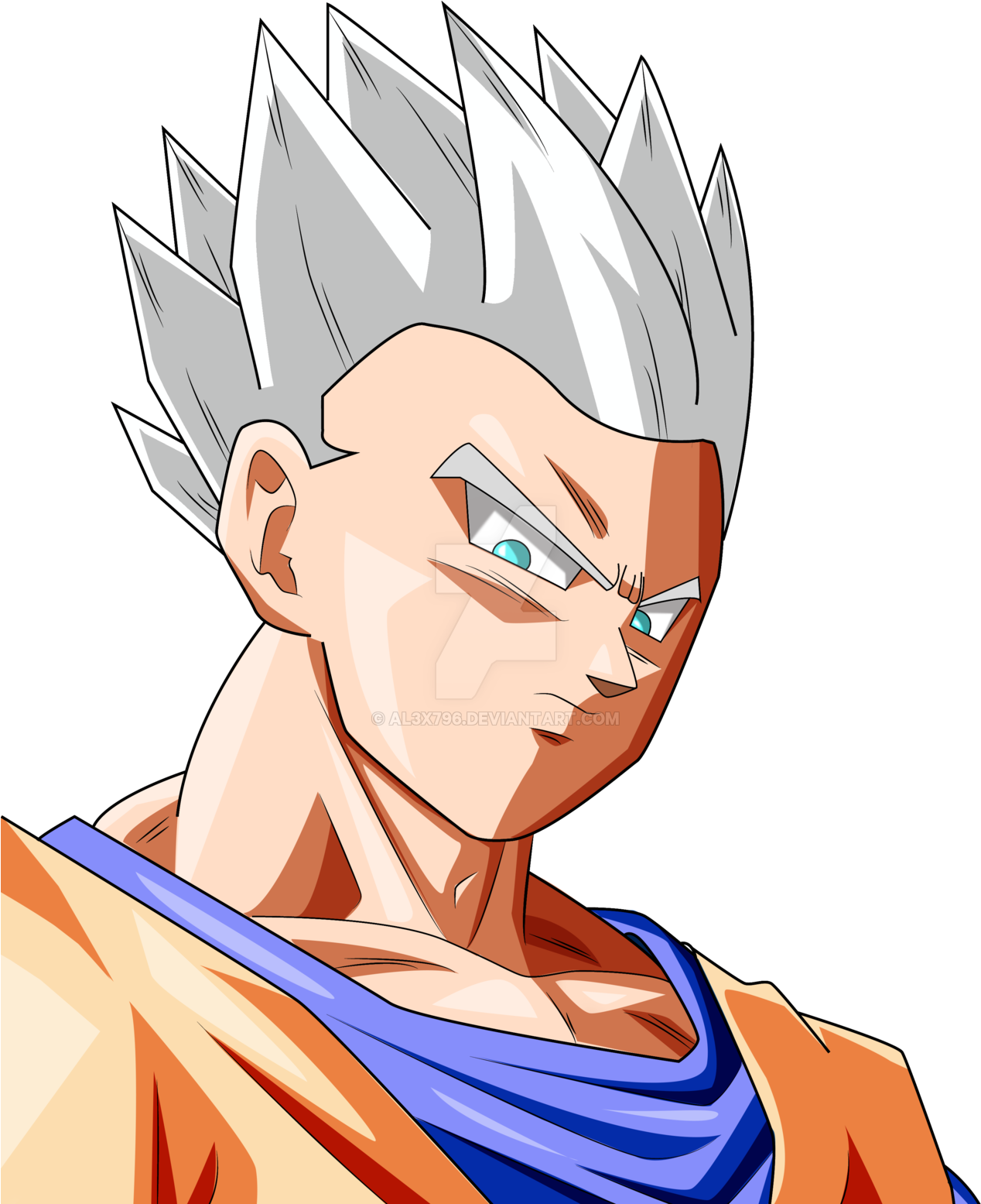 View Samegoogleiqdbsaucenao Godhan Blanco , - Dbs Gohan Ssj White (1280x1554), Png Download