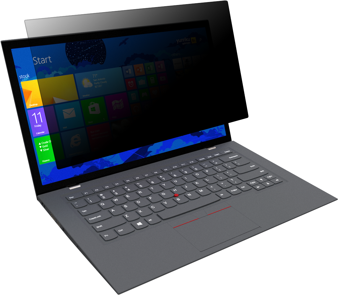 4vu™ Privacy Screen For 15” Widescreen Laptops - Privacy Filter On Laptops (1200x1200), Png Download