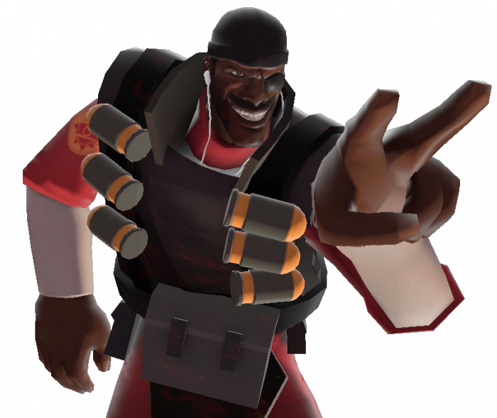 User Light Kill Demoman - Team Fortress 2 Gif Png (700x589), Png Download