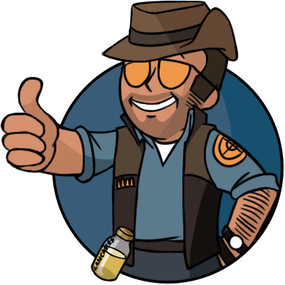 Team Fortress 2 The Elder Scrolls V - Team Fortress 2 Png (400x400), Png Download