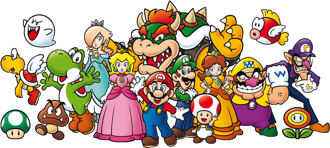 #1- Mario By Nintendo - Mario Group (640x287), Png Download
