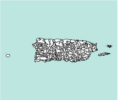 Puerto Rico Watersheds - Drainage Basin (612x406), Png Download