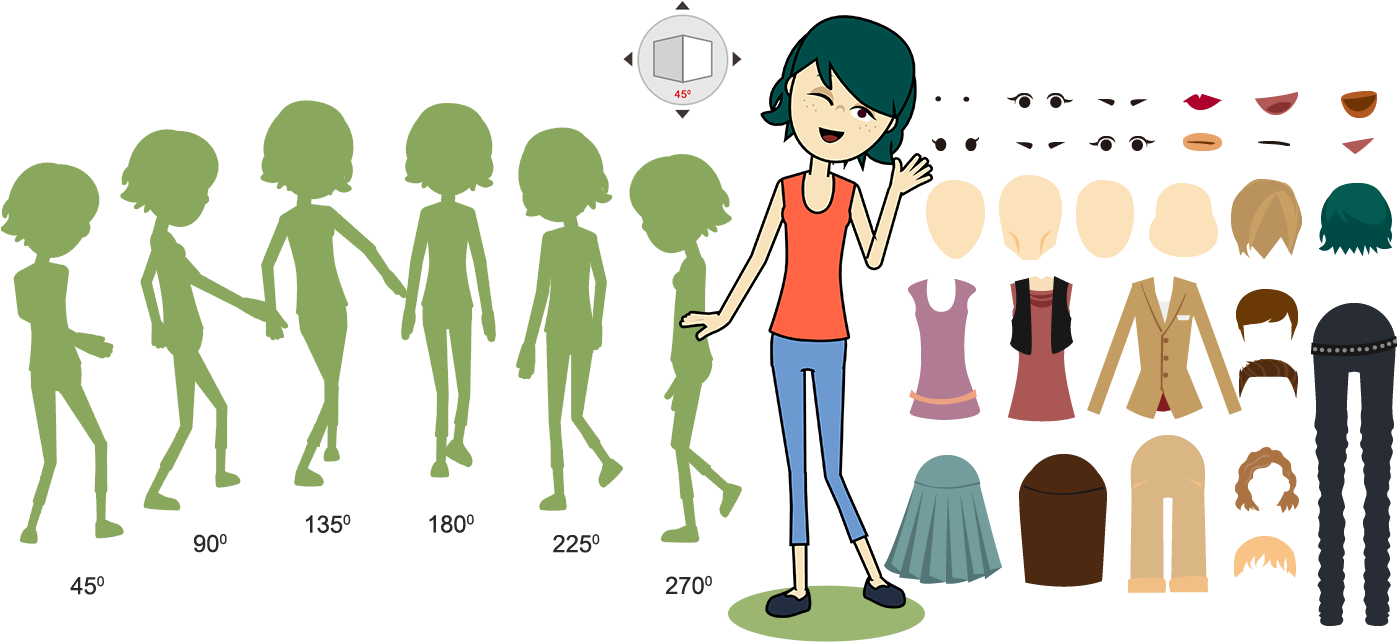 Sprite Character - G2 Character - Crazytalk (1401x660), Png Download