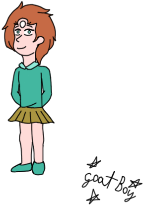 Pearl's Daughter By Asriel Dreemurr - Goat (461x472), Png Download