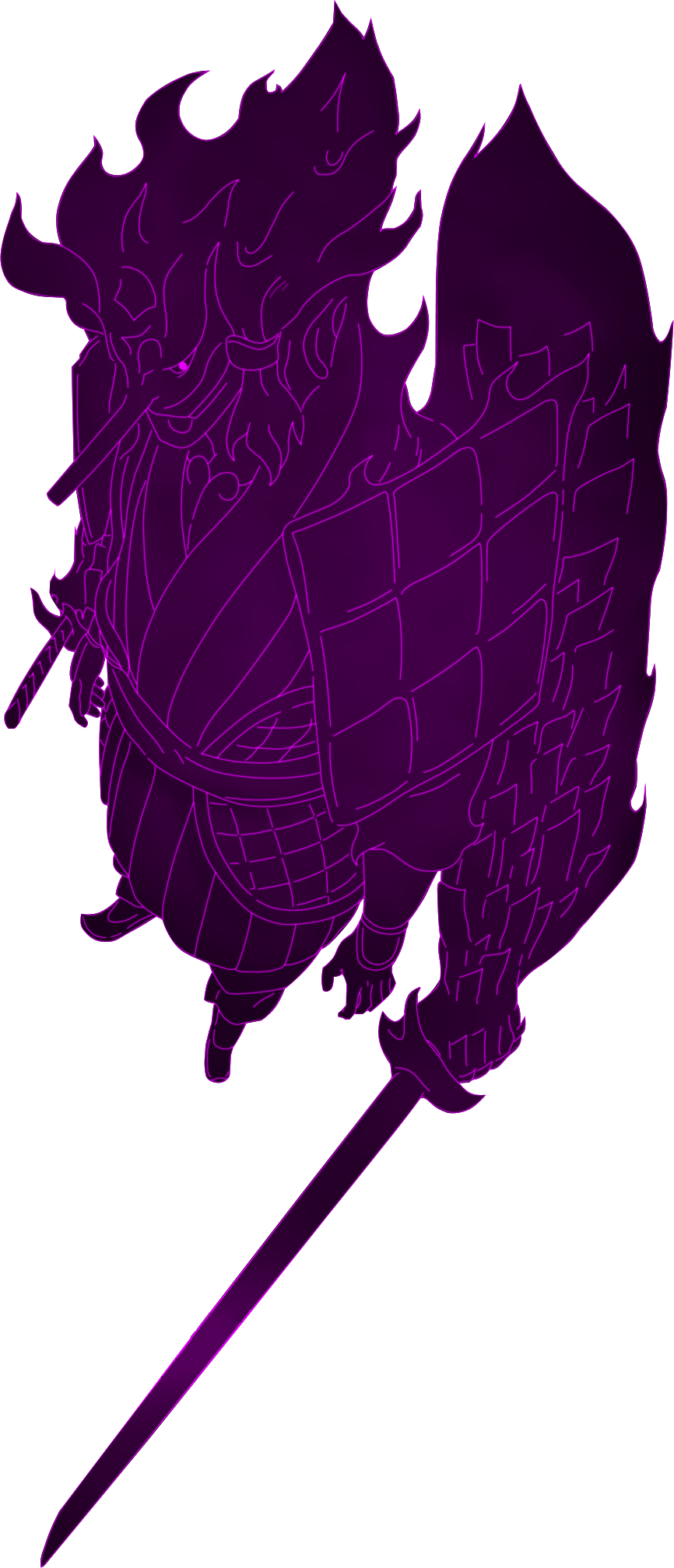 Amatsu Mikaboshi Uchiha Susanoo Sword - Uchiha Madara E Susanoo (866x2016), Png Download