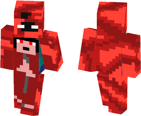 Itachi In Susano'o - Minecraft Skin Girl Bunny (584x497), Png Download